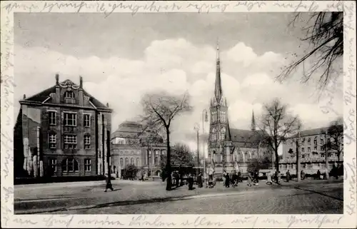Ak Karl Marx Stadt Chemnitz in Sachsen, Theaterplatz