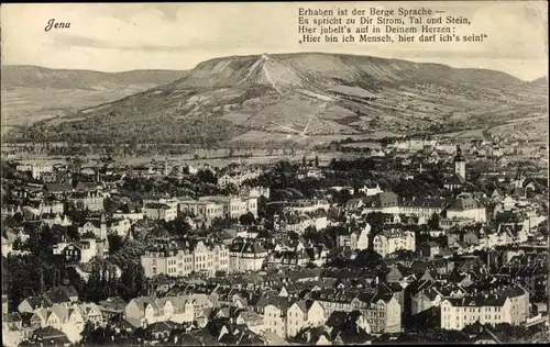 Ak Jena in Thüringen, Panorama, Gedicht