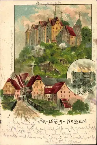 Litho Oehmichen, E., Nossen, Schloss