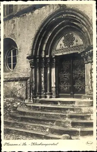 Ak Nossen, Kirchenportal