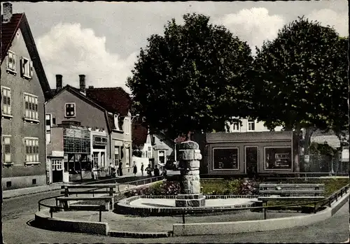 Ak Walldorf in Hessen, Straßenpartie, Platz, Buchhandlung Ursula Giebel