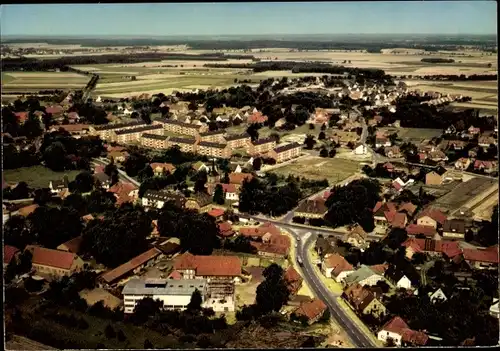Ak Mellendorf Wedemark in Niedersachsen, Panorama, Luftbild