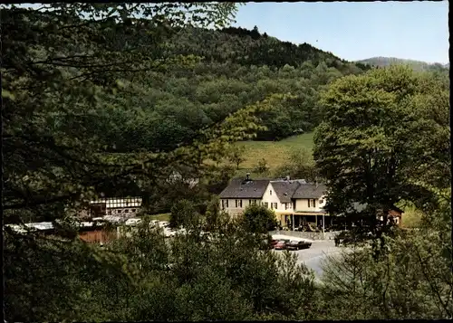 Ak Laukenmühle Lorch im Rheingau Hessen, Lauxburg, Gaststätte Laukenmühle