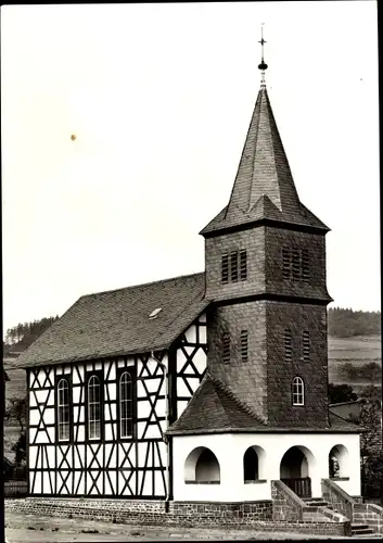 Ak Ober Seibertenrod Ulrichstein in Hessen, Evangelische Filialkirche