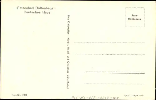 Ak Ostseebad Boltenhagen, Hotel Deutsches Haus, Garten