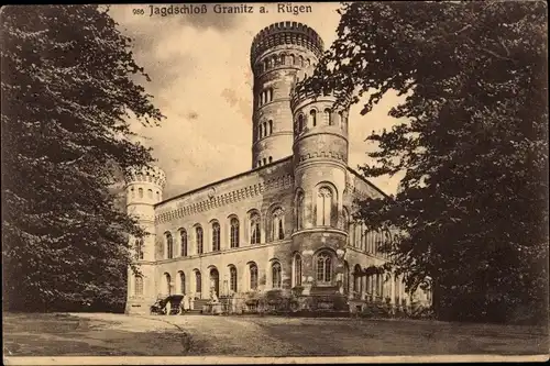 Ak Granitz Seebad Binz auf Rügen, Jagdschloss, Außenansicht