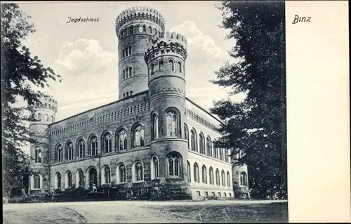 Ak Granitz Seebad Binz auf Rügen, Jagdschloss, Außenansicht