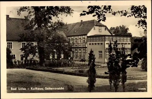 Ak Bad Sülze in Mecklenburg, Kurhaus, Seitenansicht