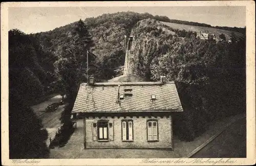 Ak Wiesbaden in Hessen, Partie von der Nerobergbahn
