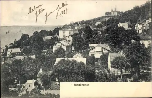 Ak Hamburg Altona Blankenese, Panorama vom Süllberg