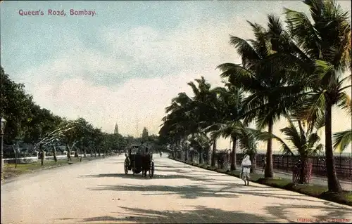 Ak Mumbai Bombay Indien, Queen's Road