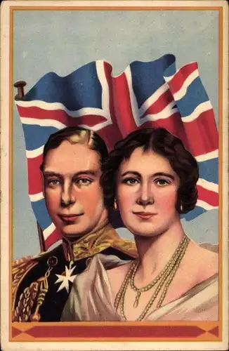 Künstler Ak Queen Elizabeth, King George VI, Adel Großbritannien