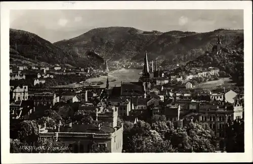 Ak Ústí nad Labem Aussig Stadt, Totale