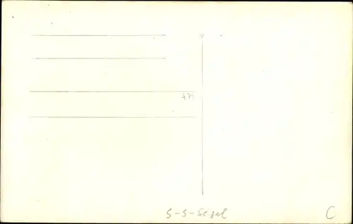 Foto Ak Segelschiff L'Ourcq, Seeleute in Uniformen