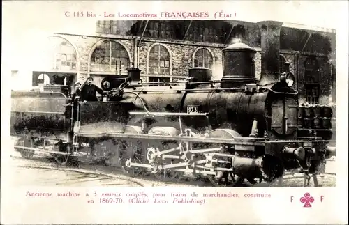 Ak Französische Eisenbahn, Locomotive, No. 973, C 115 bis, Etat, Dampflok