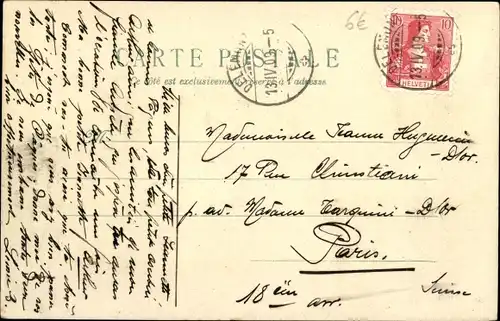 Ak Glückwunsch Ostern, Junge Osterhasen, Ostereierkorb