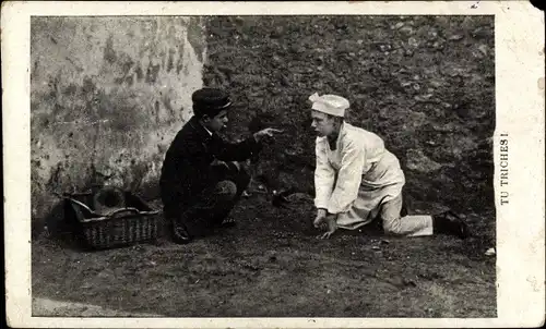 Ak Tu Triches, Kinder beim Spielen, Korb, Kinder-Portraits