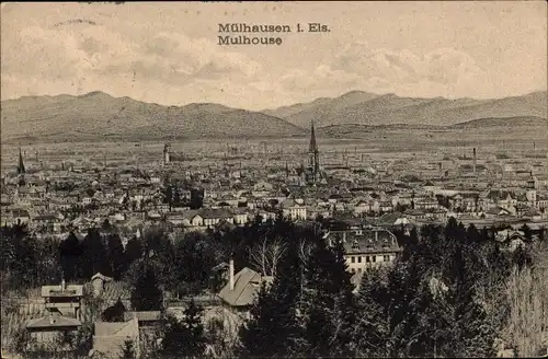 Ak Mulhouse Mülhausen Elsass Haut Rhin, Gesamtansicht