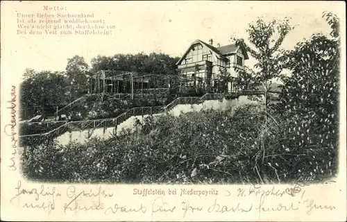 Ak Dresden Niederpoyritz, Staffelstein