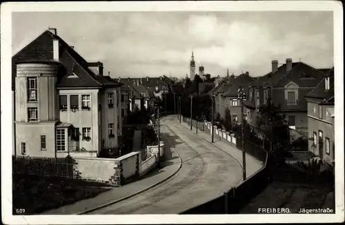 Ak Freiberg in Sachsen, Jägerstraße