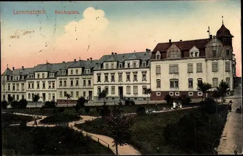 Ak Lommatzsch in Sachsen, Reichsplatz