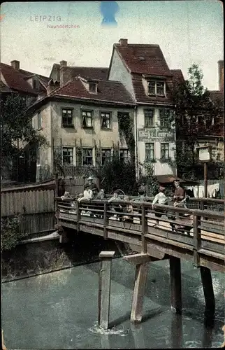 Ak Naundörfchen Leipzig in Sachsen, Brücke