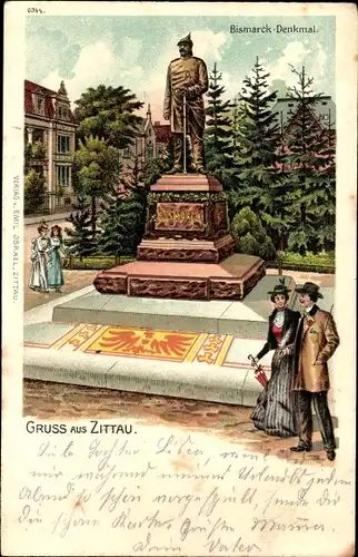 Litho Zittau in Sachsen, Bismarck-Denkmal
