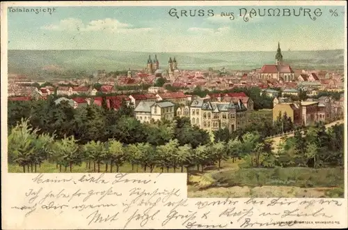 Litho Naumburg an der Saale, Gesamtansicht