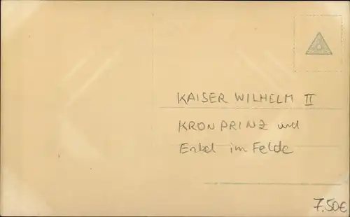 Ak Kaiser Wilhelm II., Kronprinz Wilhelm von Preußen, Erbprinz Wilhelm