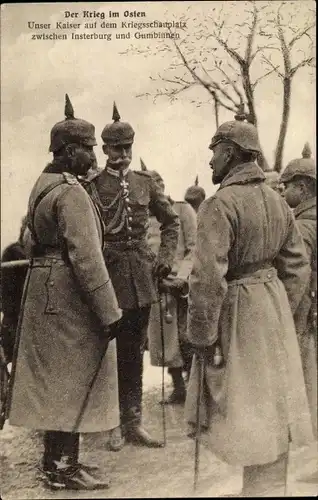 Ak Tschernjachowsk Insterburg Ostpreußen, Kaiser Wilhelm II., Kriegsschauplatz