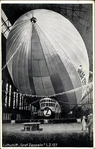 Ak Luftschiff LZ 127 Graf Zeppelin, Taufe