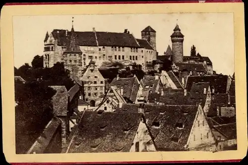 Foto Nürnberg in Mittelfranken Bayern, Teilansicht mit der alten Burg