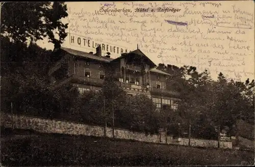Ak Szklarska Poręba Schreiberhau Riesengebirge Schlesien, Hotel am Reifträger