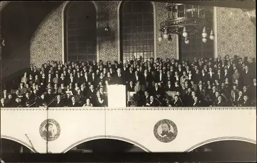 Foto Ak Brötzingen Pforzheim im Schwarzwald, Gesangverein-Mitglieder 1928