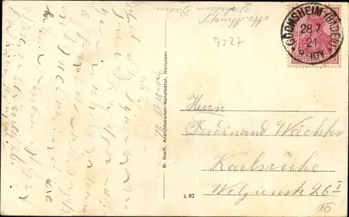 Ak Gochsheim Unterfranken, Blick auf den Ort