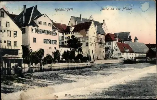 Ak Riedlingen an der Donau Württemberg, Partie an der Mühle