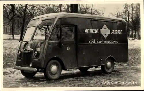 Ak Cadi Cantinewagen, Koninklijke Landmacht, afd. cantinewagens, Transporter