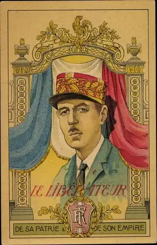 Ak Le Liberateur de sa Patrie, de son Empire, Portrait