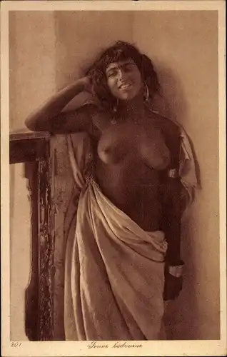 Ak Maghreb, Femme bédouine, Beduinin, Portrait, Barbusig