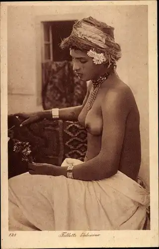 Ak Fillette bedouine, Araberin, Busen, Maghreb