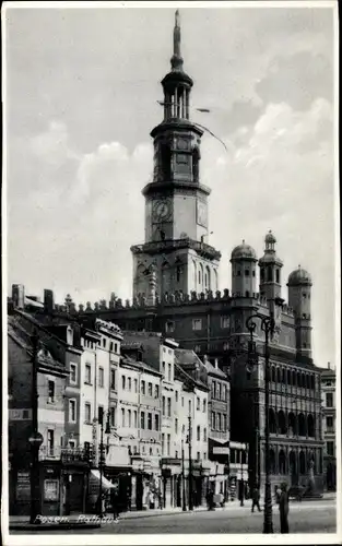 Ak Poznań Posen, Rathaus