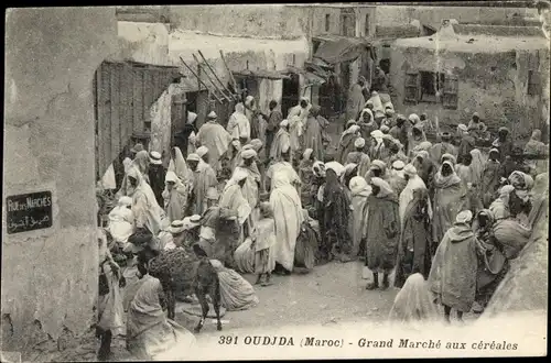 Ak Oudjda Oujda Marokko, Grand Marché aux céréales