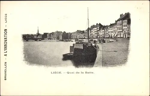 Ak Liège Lüttich Wallonien, Quai de la Batte