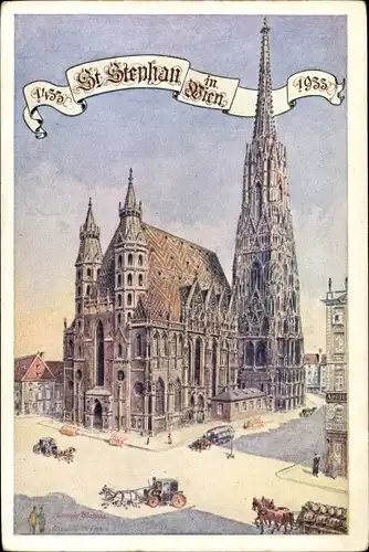 Künstler Ak Wien 1 Innere Stadt, St. Stephansdom