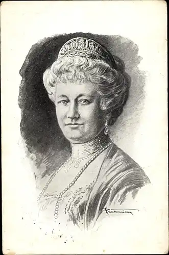 Künstler Ak Kaiserin Auguste Viktoria, Portrait