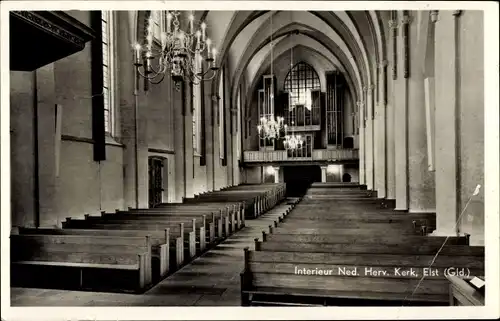 Ak Elst Gelderland Niederlande, Kircheninneres