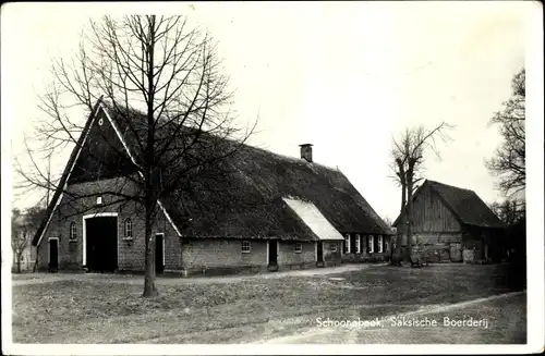 Ak Schoonebeek Drenthe Niederlande, Saksische Boerderij