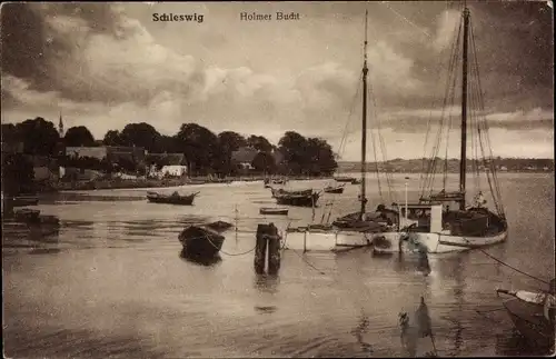 Ak Schleswig an der Schlei, Holmer Bucht