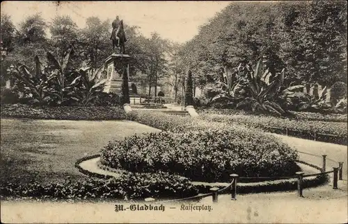 Ak Mönchengladbach am Niederrhein, Kaiserplatz, Denkmal