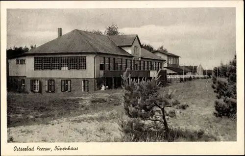 Ak Ostseebad Prerow auf dem Darß, Dünenhaus, Außenansicht